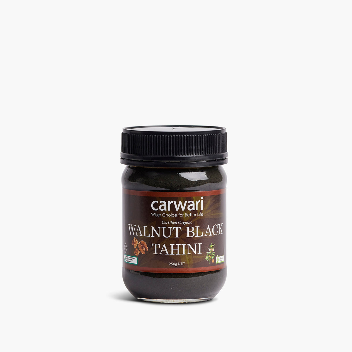 Carwari - Organic Walnut Tahini - Black - 250g