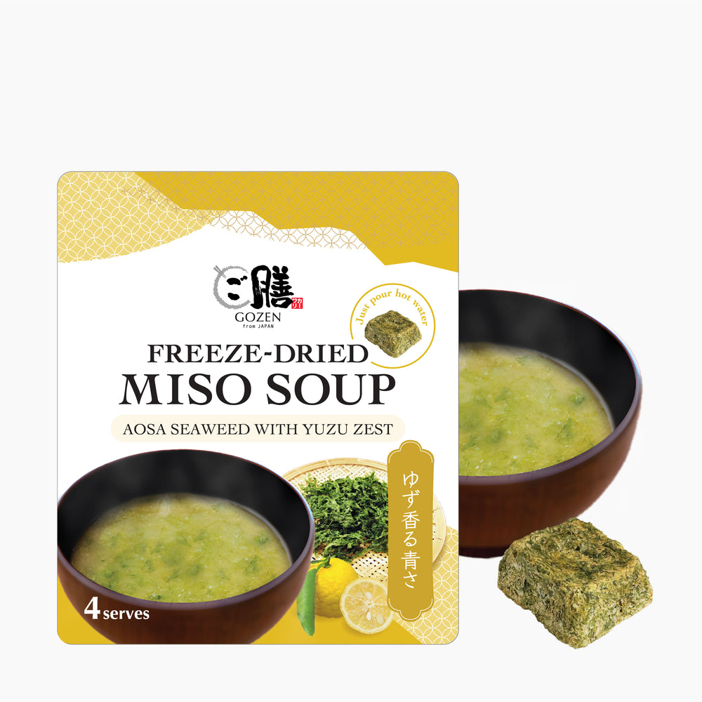 GOZEN Freeze-Dried Miso Soup (Aosa Seaweed With Yuzu Zest)